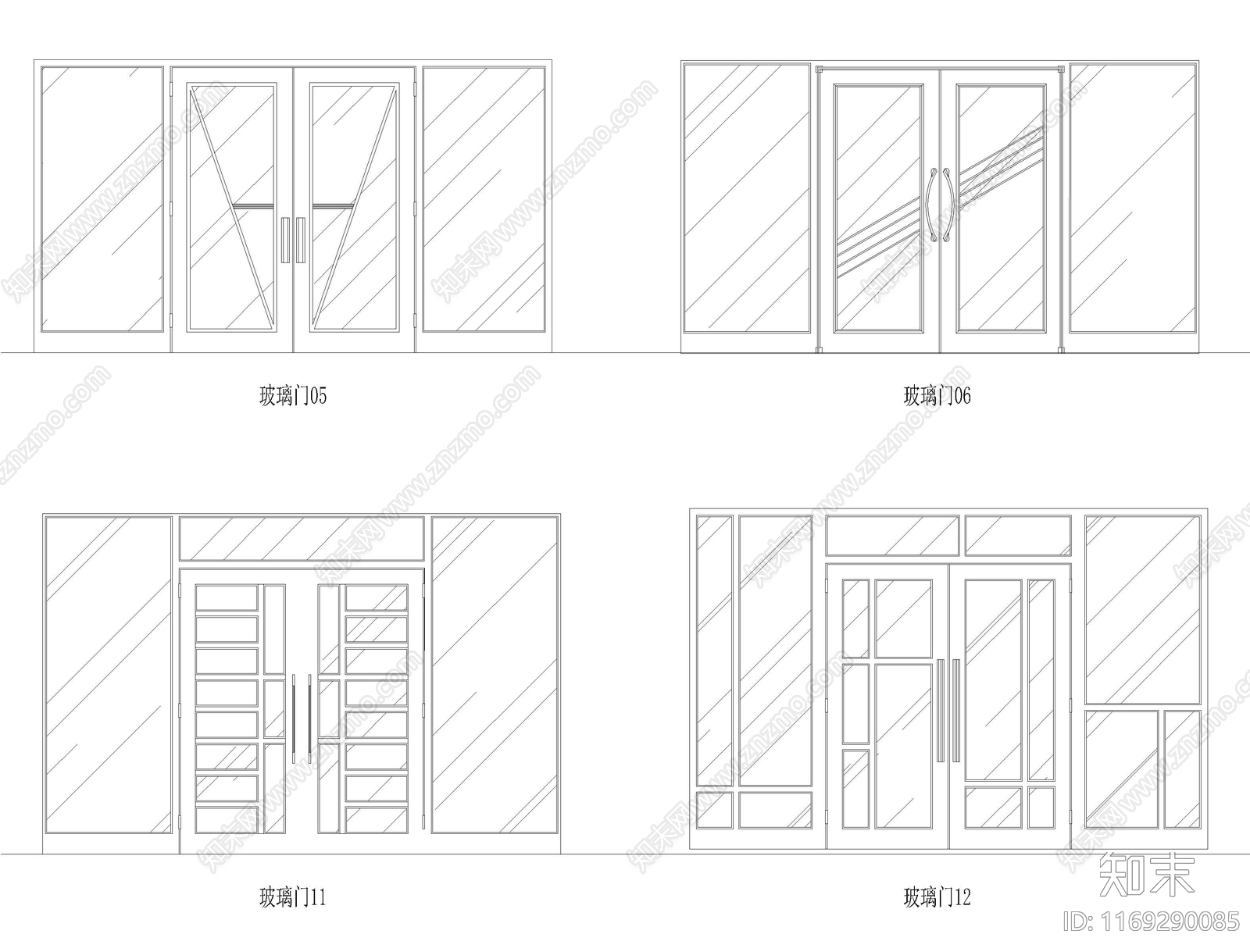 现代门cad施工图下载【ID:1169290085】