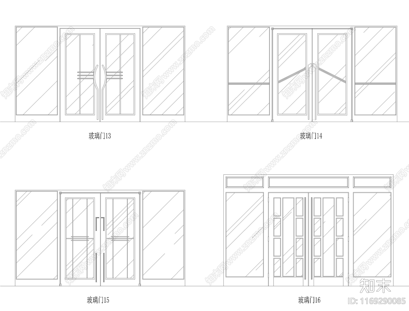 现代门cad施工图下载【ID:1169290085】