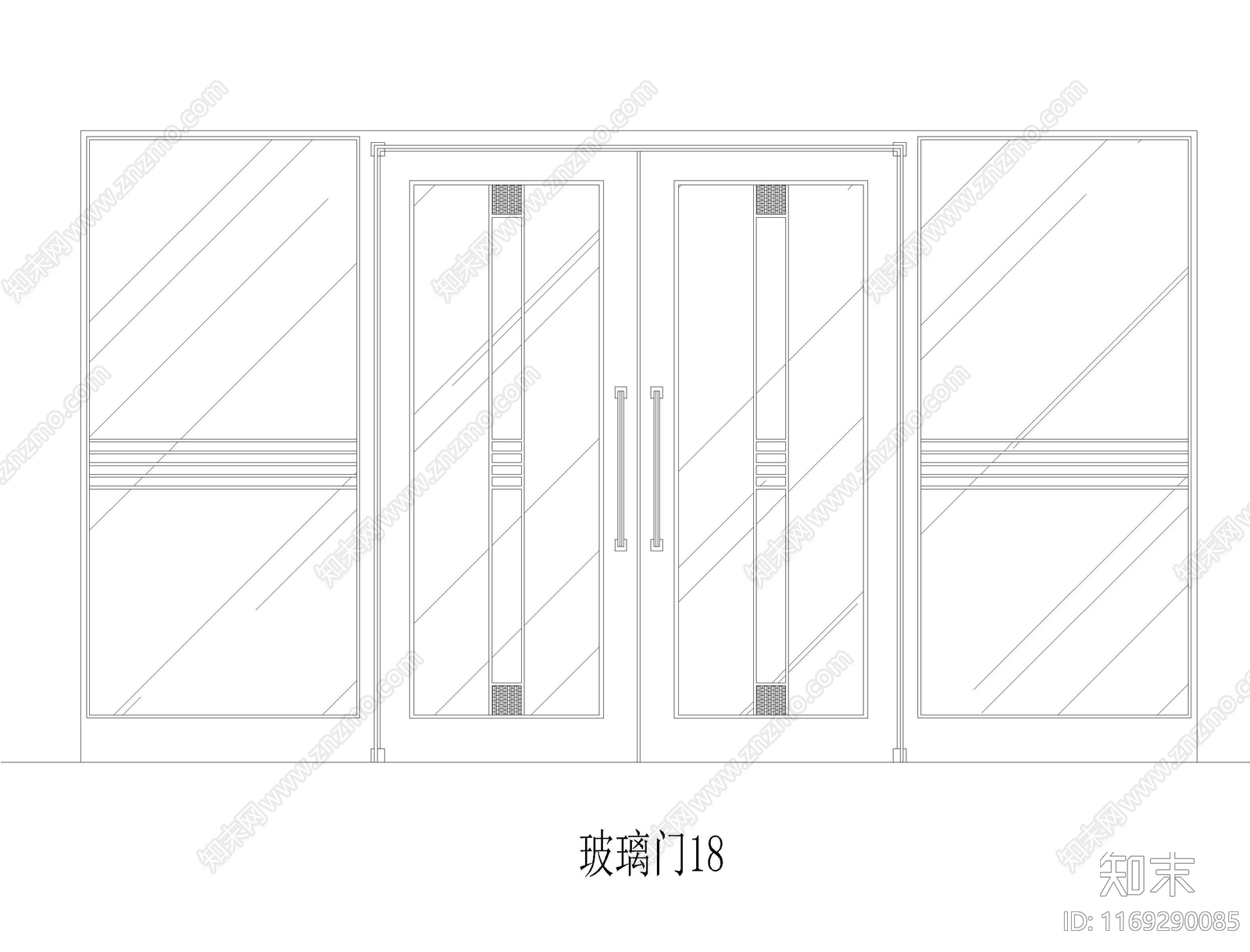 现代门cad施工图下载【ID:1169290085】