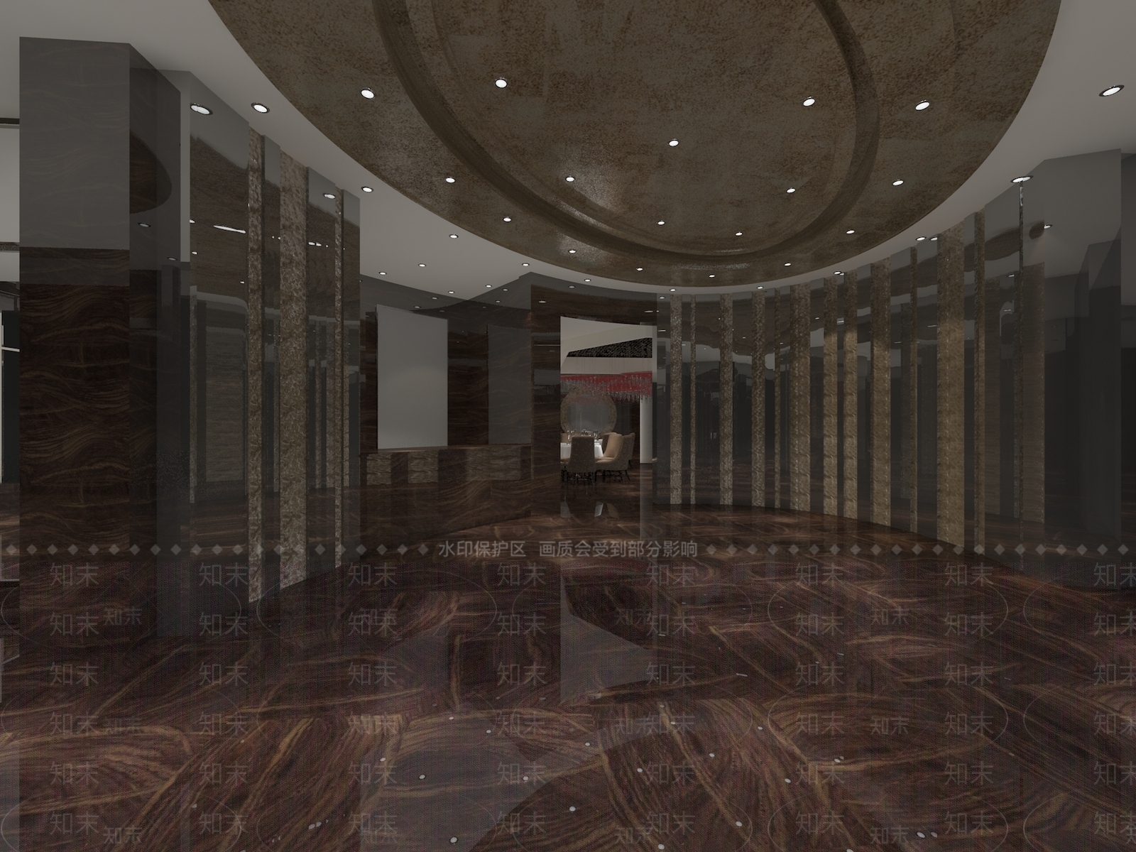 新中式中餐厅3D模型下载【ID:1169290552】