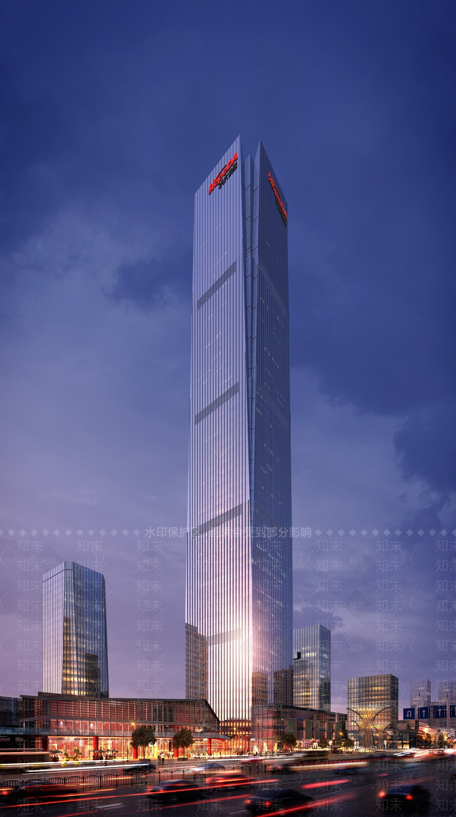现代商场建筑SU模型下载【ID:1169294132】