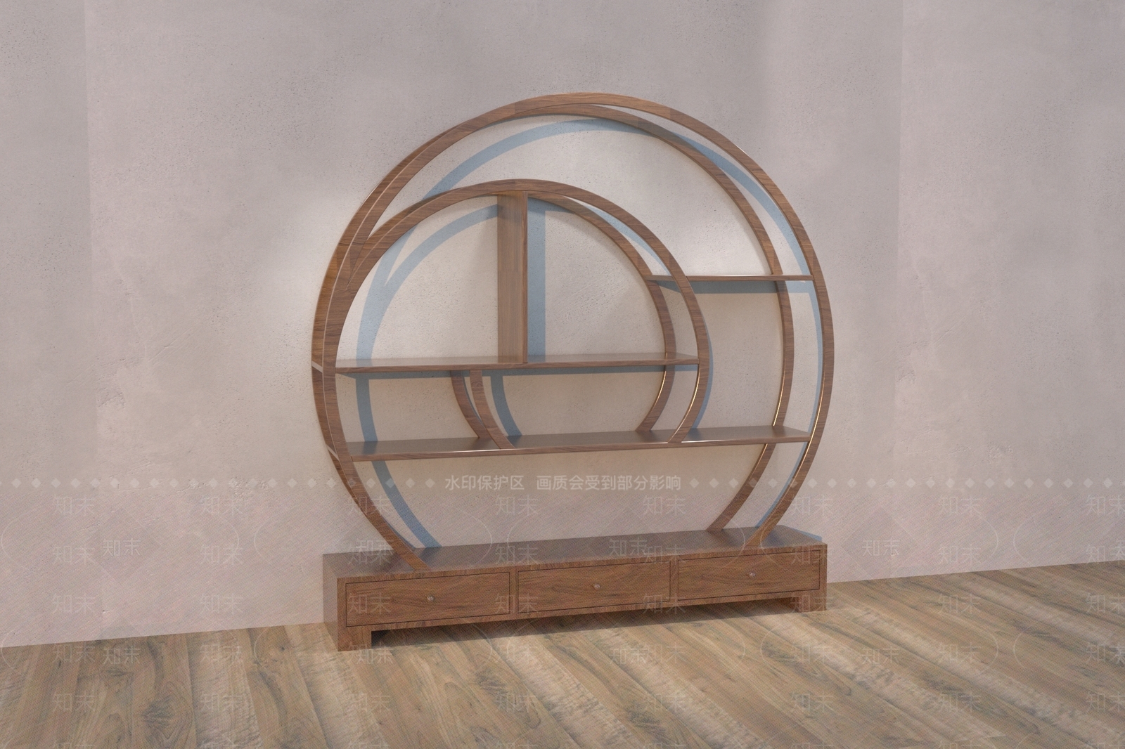 现代博古架3D模型下载【ID:1169306380】