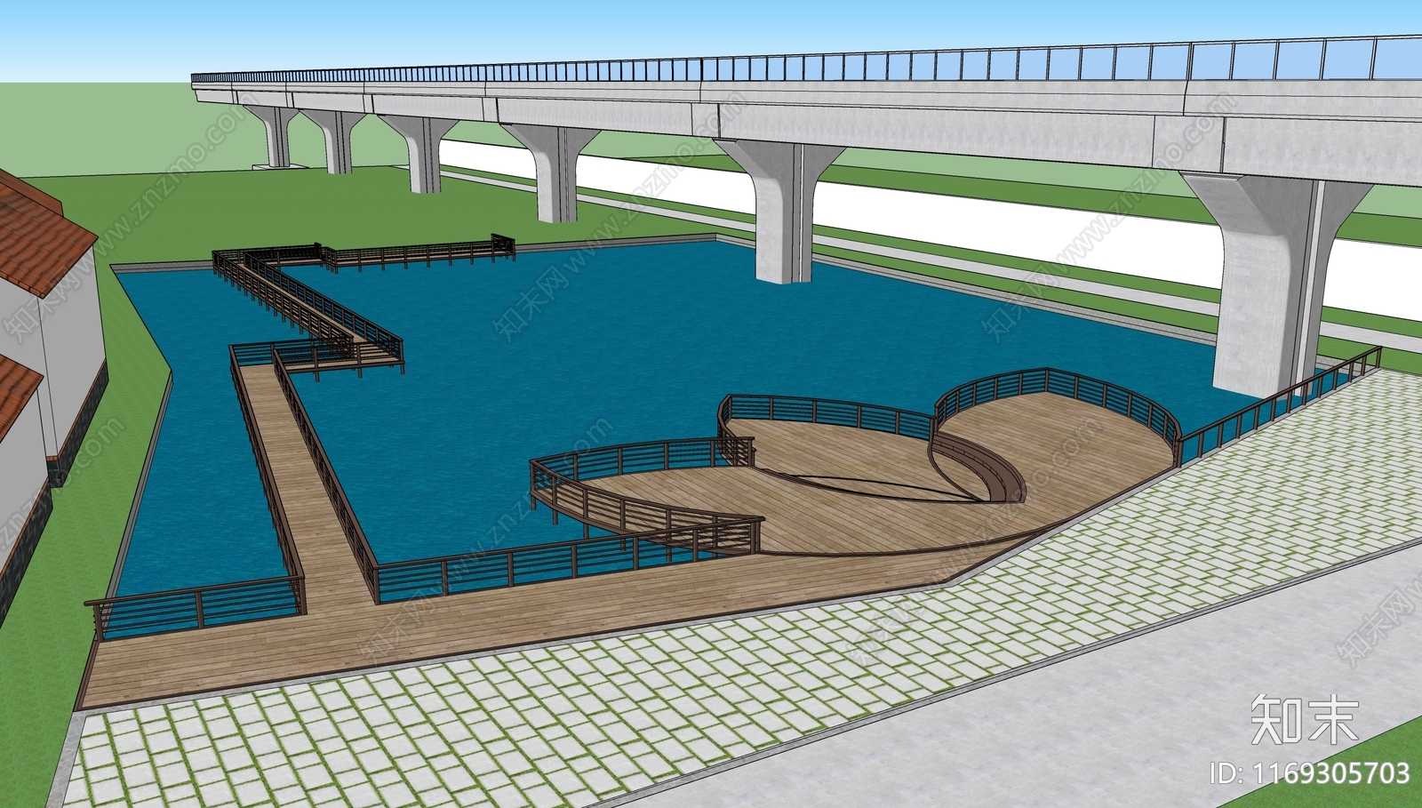 现代乡村公园SU模型下载【ID:1169305703】