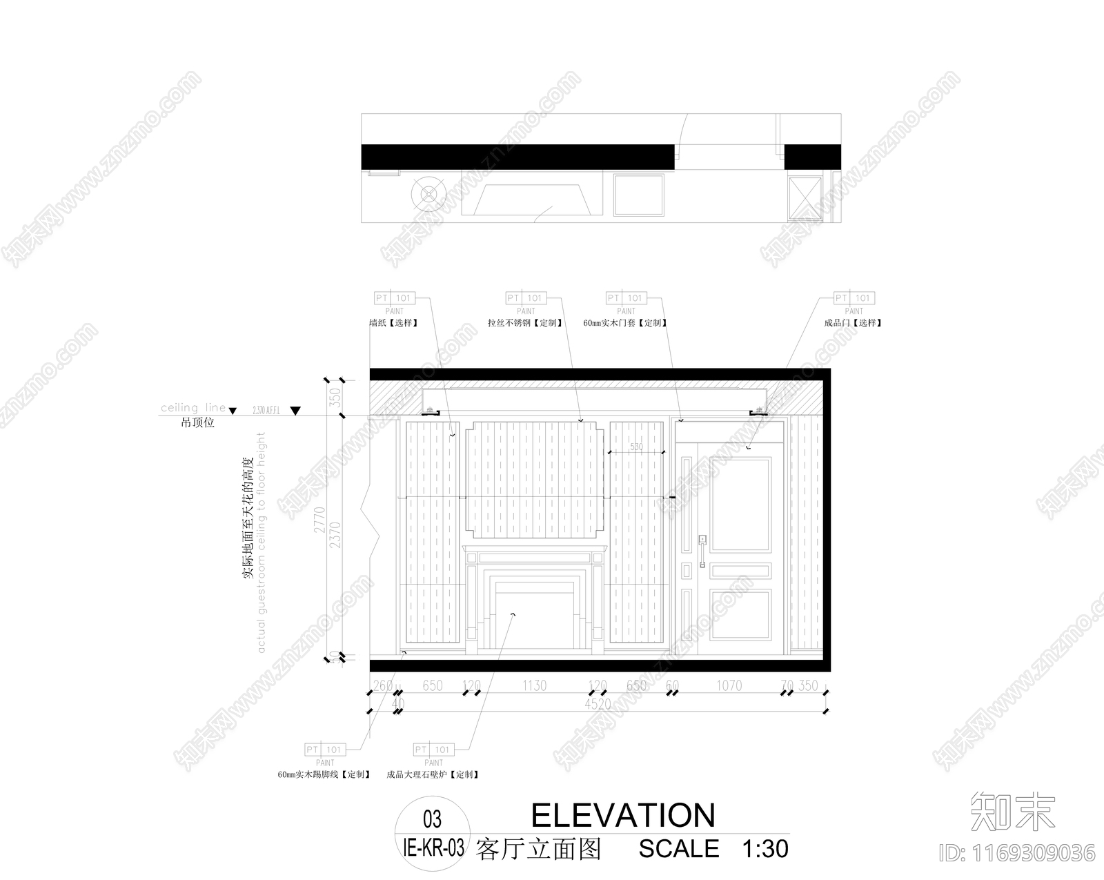 整体家装空间cad施工图下载【ID:1169309036】