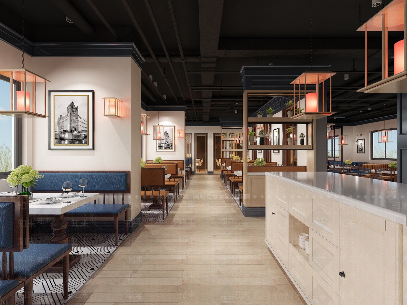 工业北欧火锅店3D模型下载【ID:1169392598】