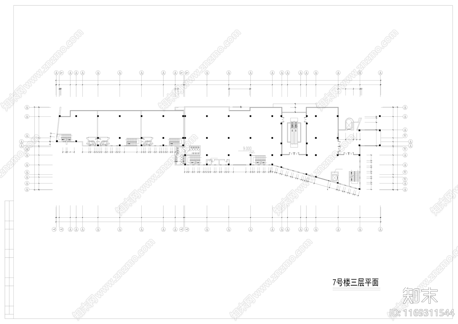 商业综合体cad施工图下载【ID:1169311544】