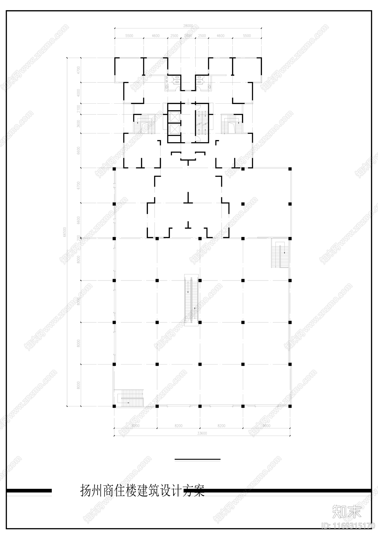 商业综合体cad施工图下载【ID:1169315170】