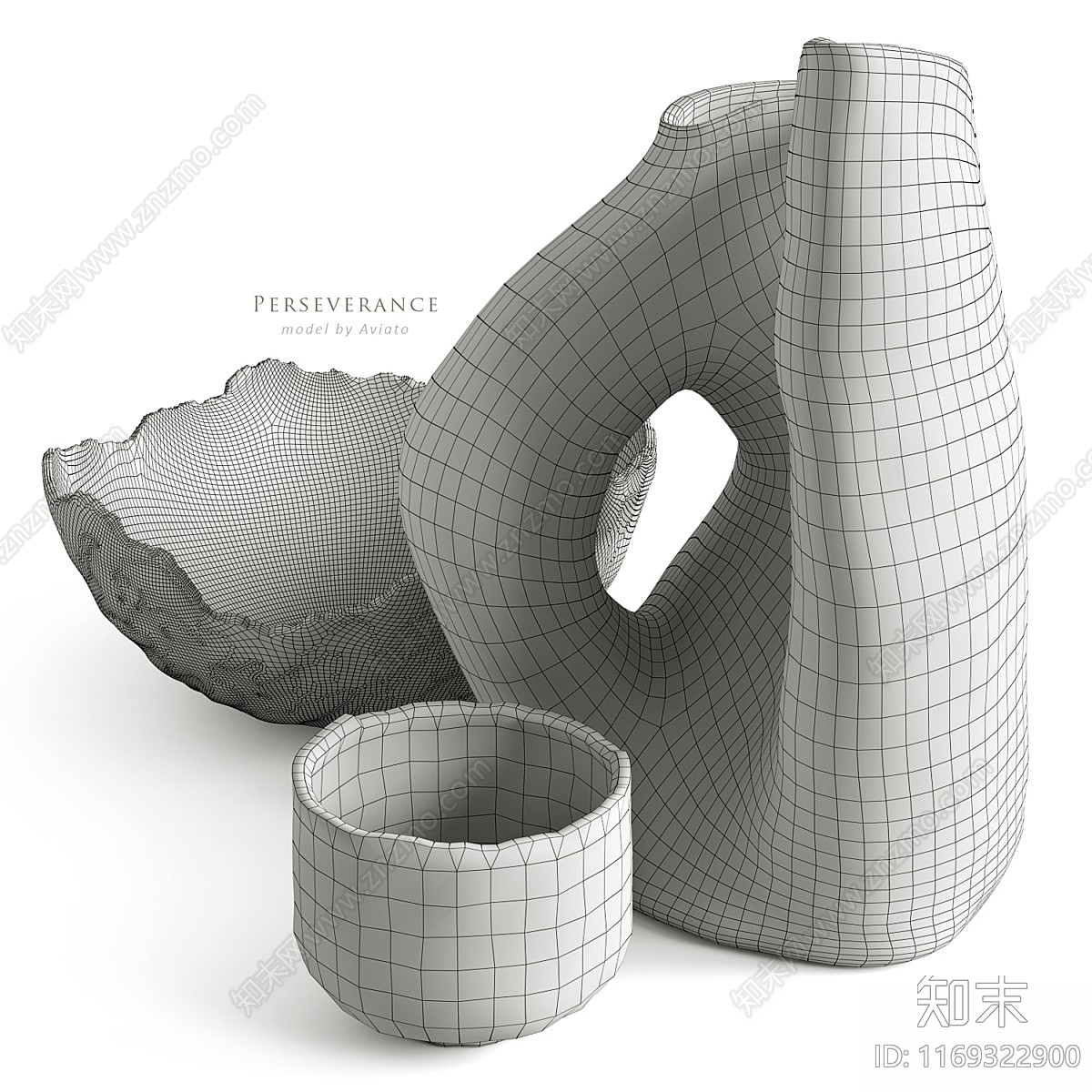 花瓶3D模型下载【ID:1169322900】