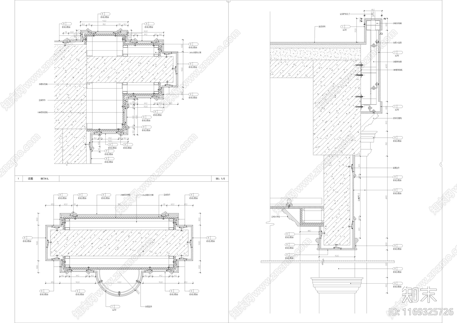 法式欧式整体家装空间cad施工图下载【ID:1169325726】