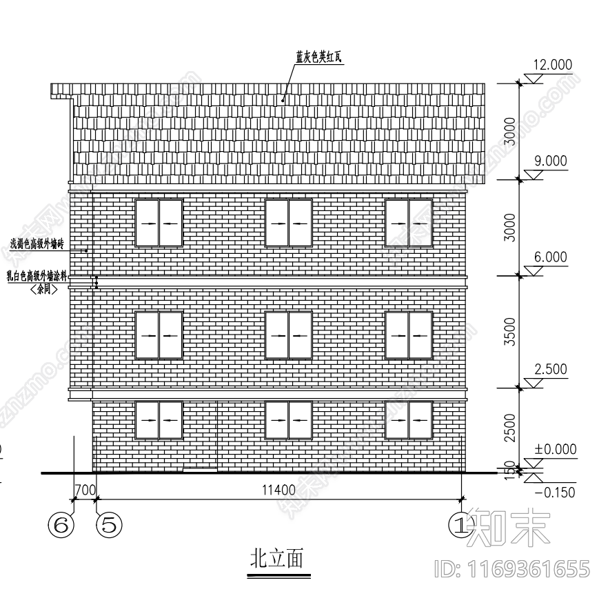 现代别墅建筑cad施工图下载【ID:1169361655】