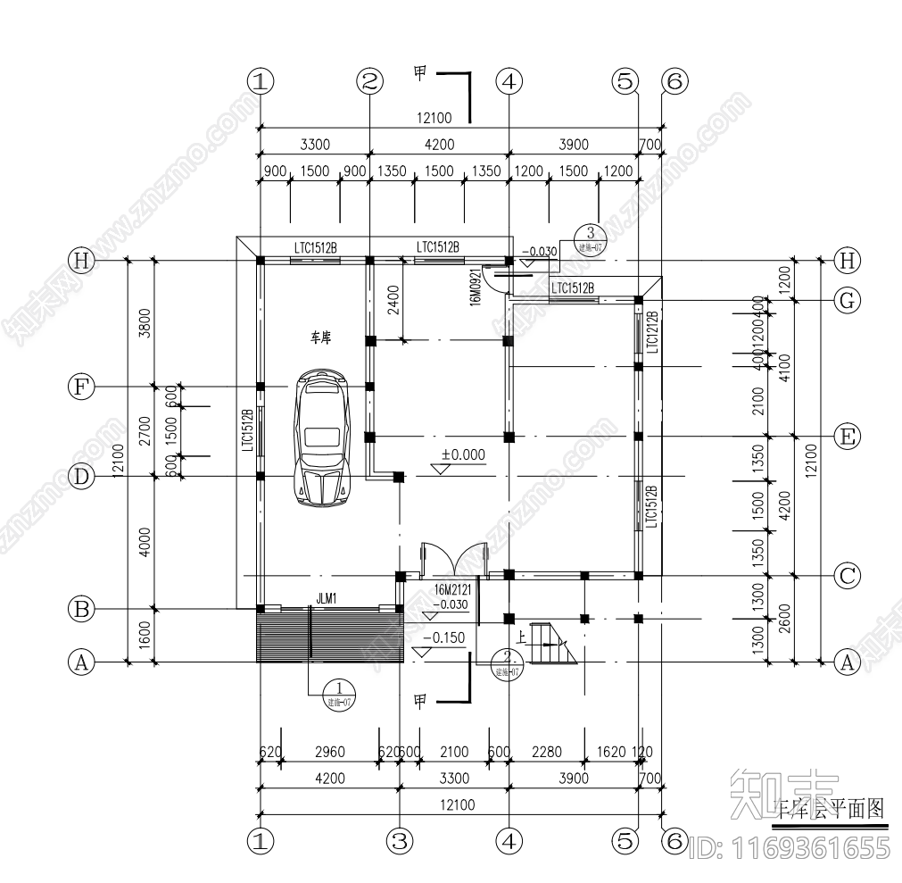 现代别墅建筑cad施工图下载【ID:1169361655】