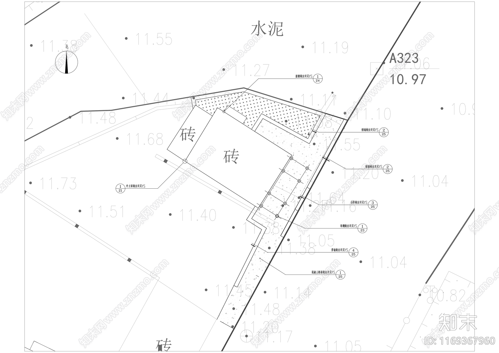 现代门头cad施工图下载【ID:1169367960】