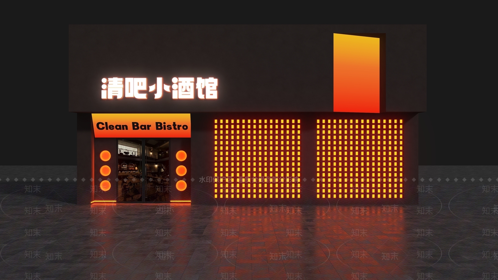 现代门头3D模型下载【ID:1169370841】