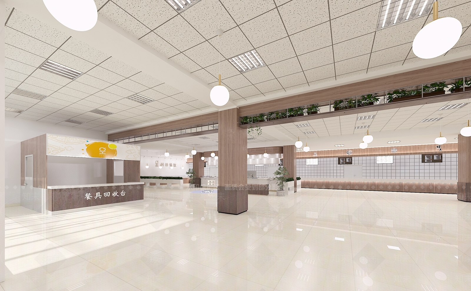 现代食堂3D模型下载【ID:1169371944】