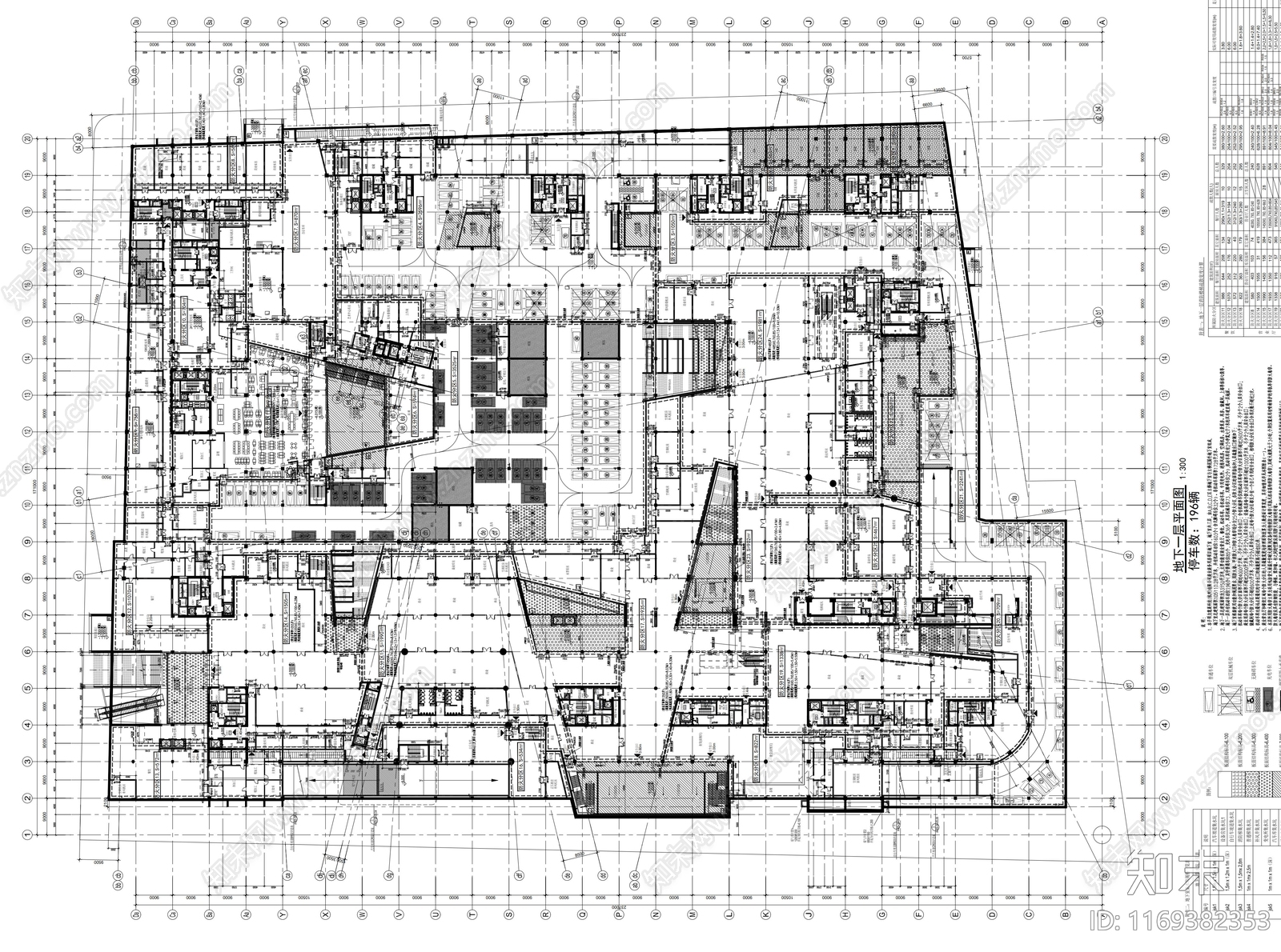 现代极简办公楼建筑cad施工图下载【ID:1169382353】