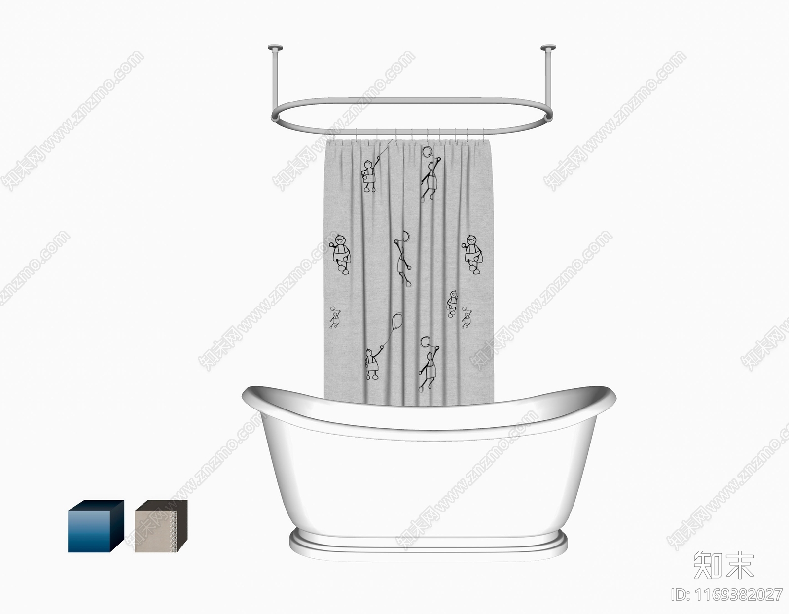 浴缸SU模型下载【ID:1169382027】