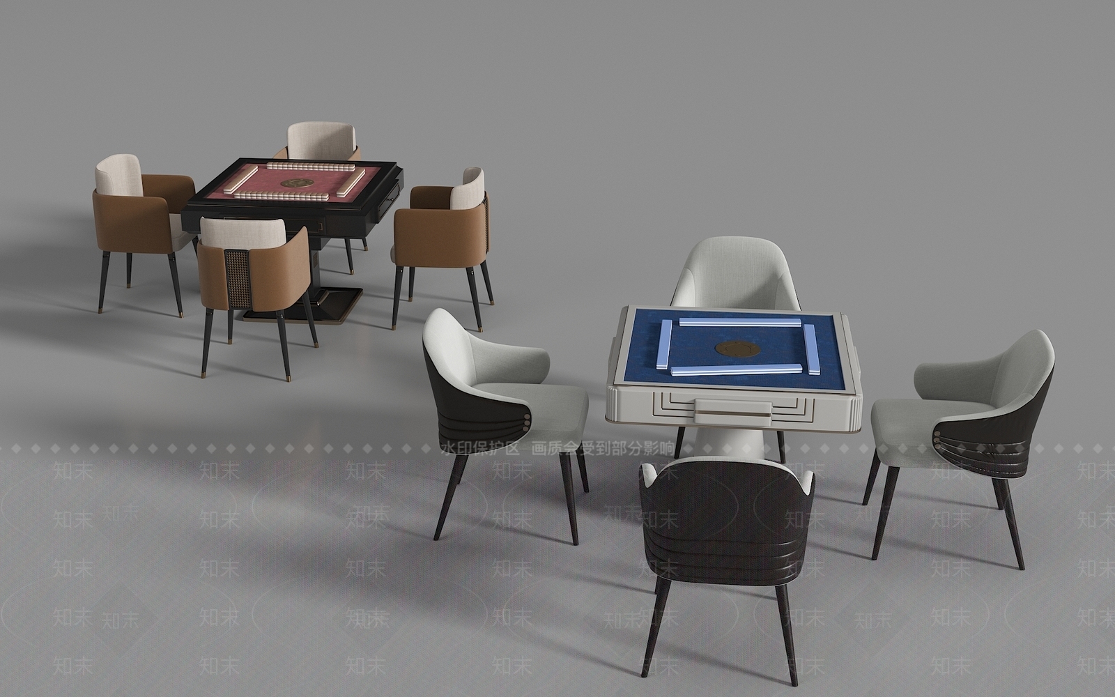 麻将桌3D模型下载【ID:1169382705】