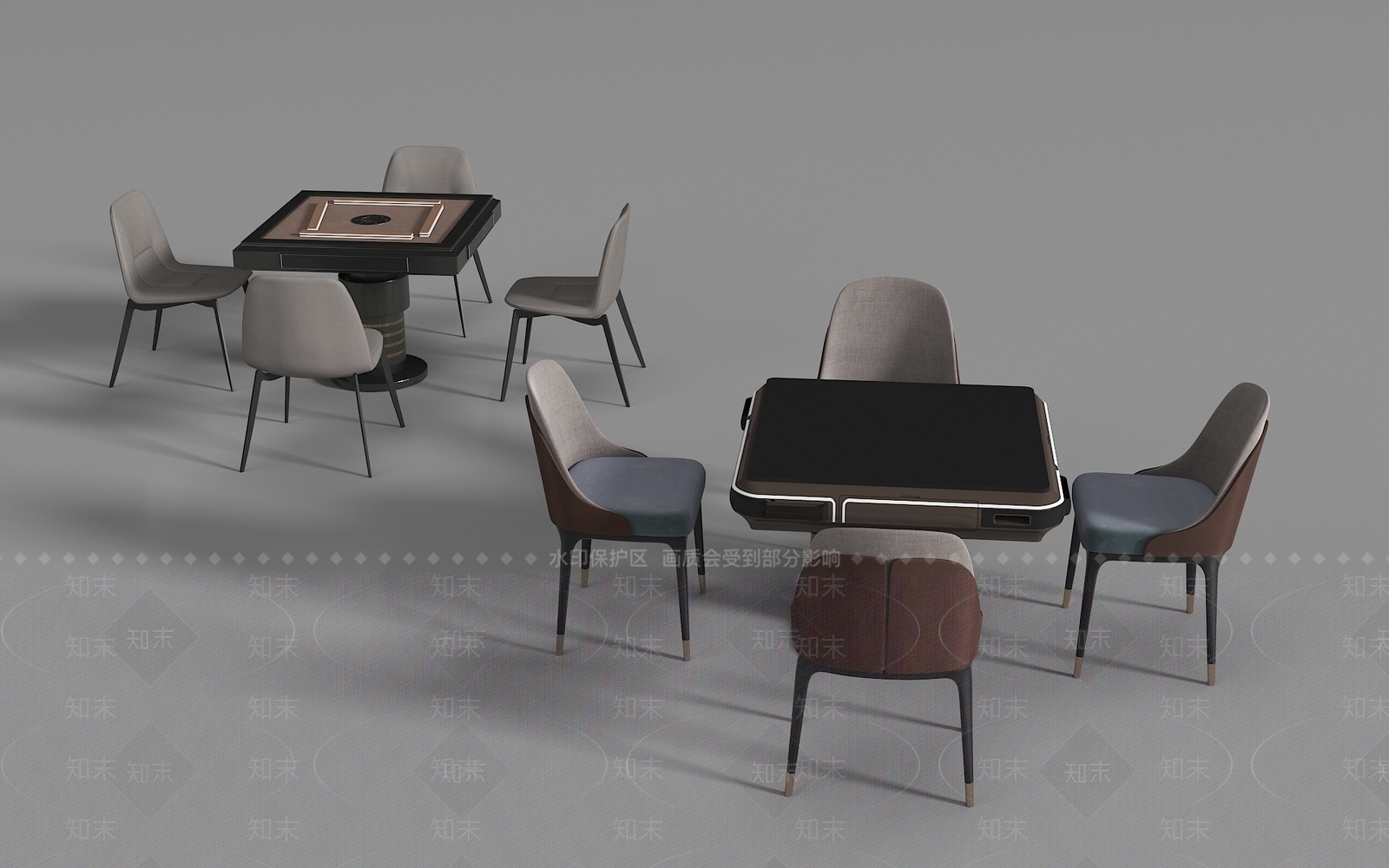 麻将桌3D模型下载【ID:1169383851】