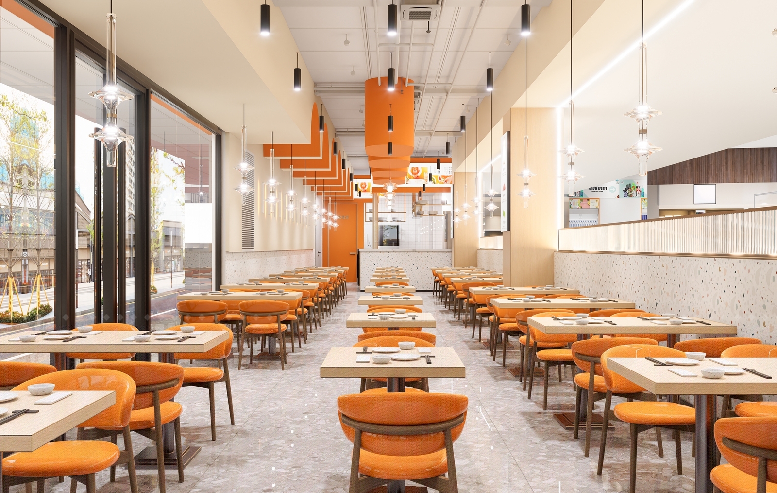 现代小吃快餐店SU模型下载【ID:1169388086】