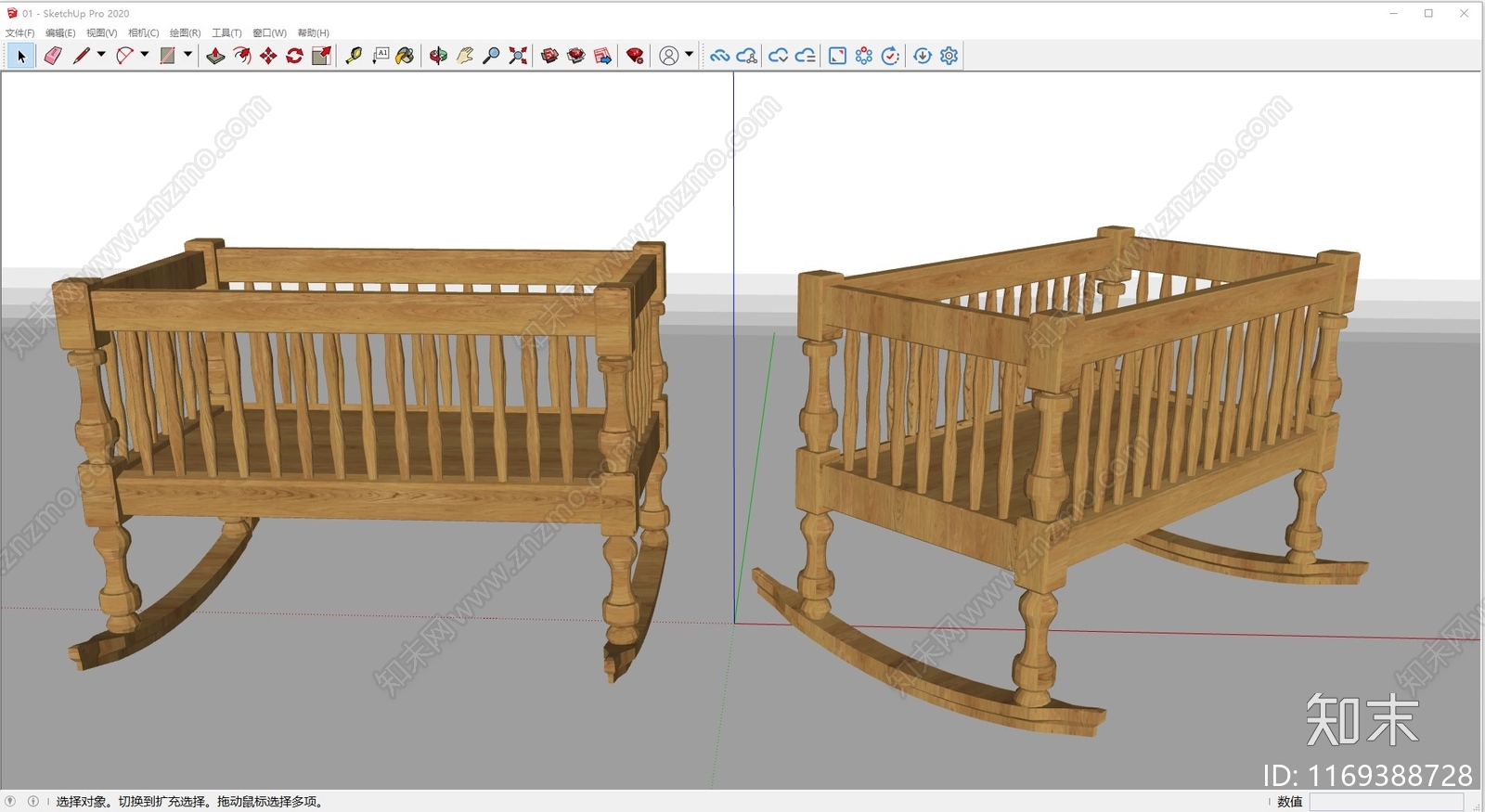现代儿童床SU模型下载【ID:1169388728】