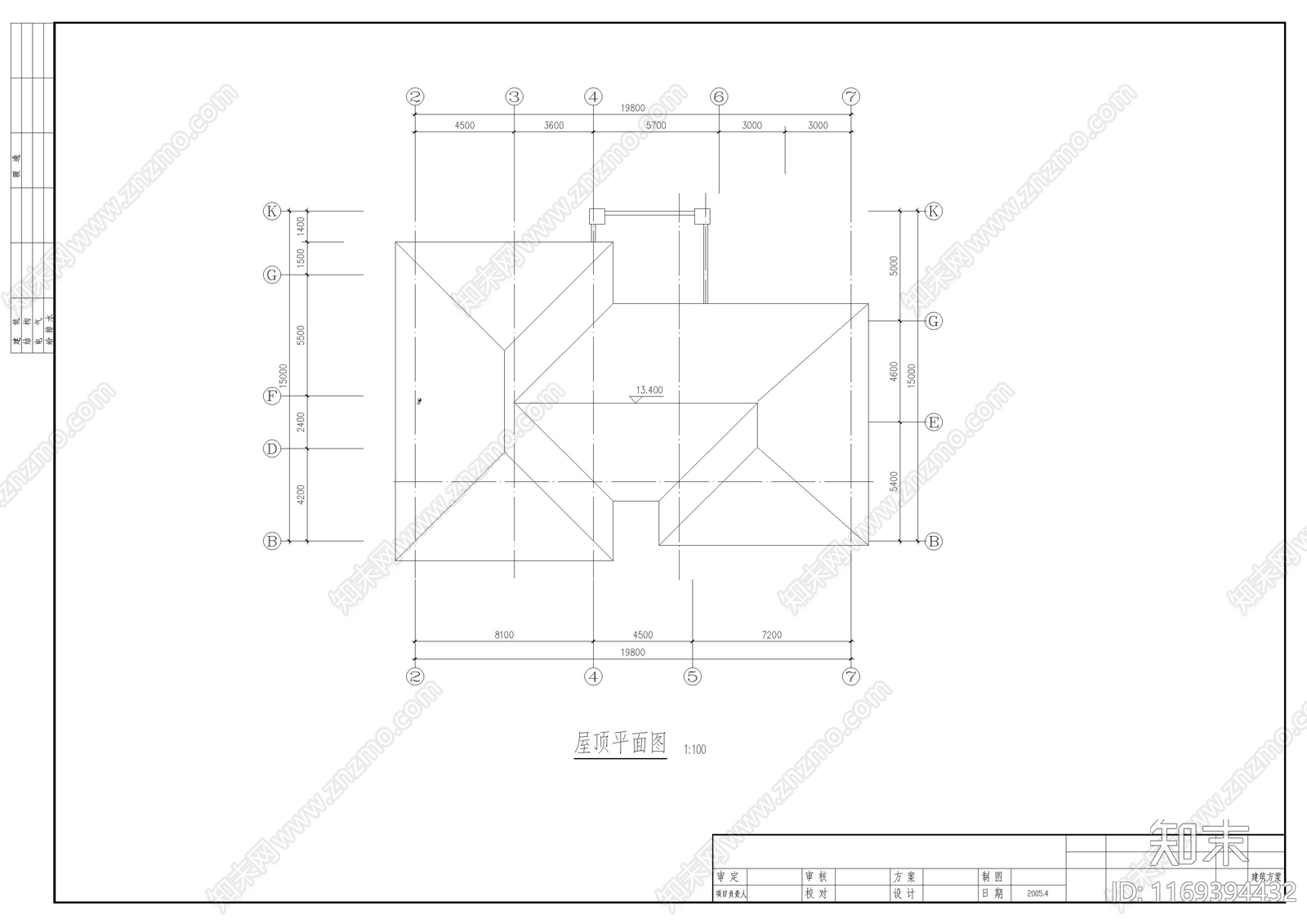 欧式别墅建筑cad施工图下载【ID:1169394432】