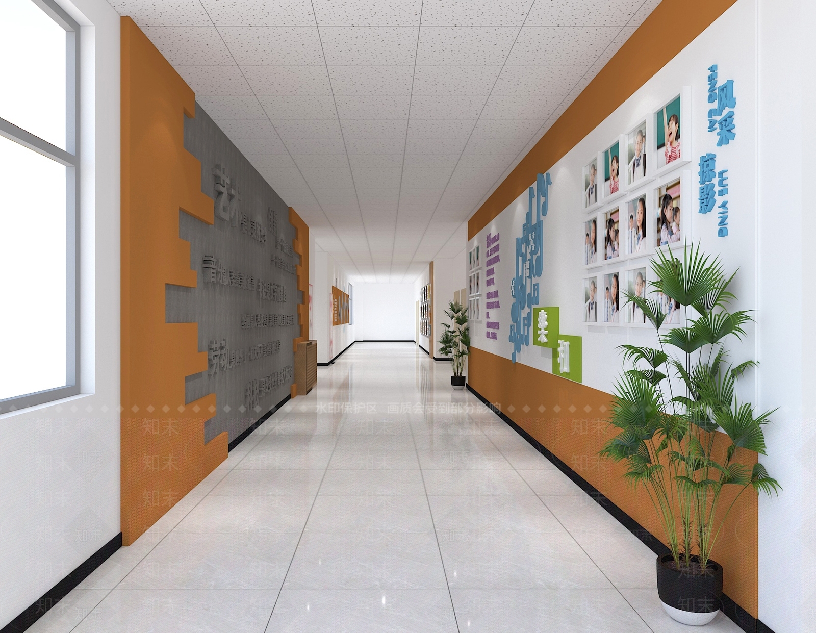 现代走廊3D模型下载【ID:1214709393】