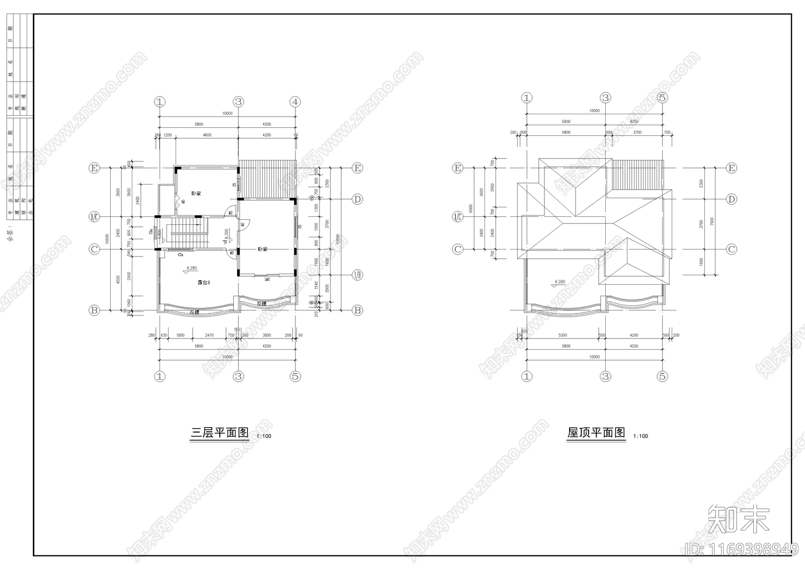 欧式别墅建筑cad施工图下载【ID:1169398949】