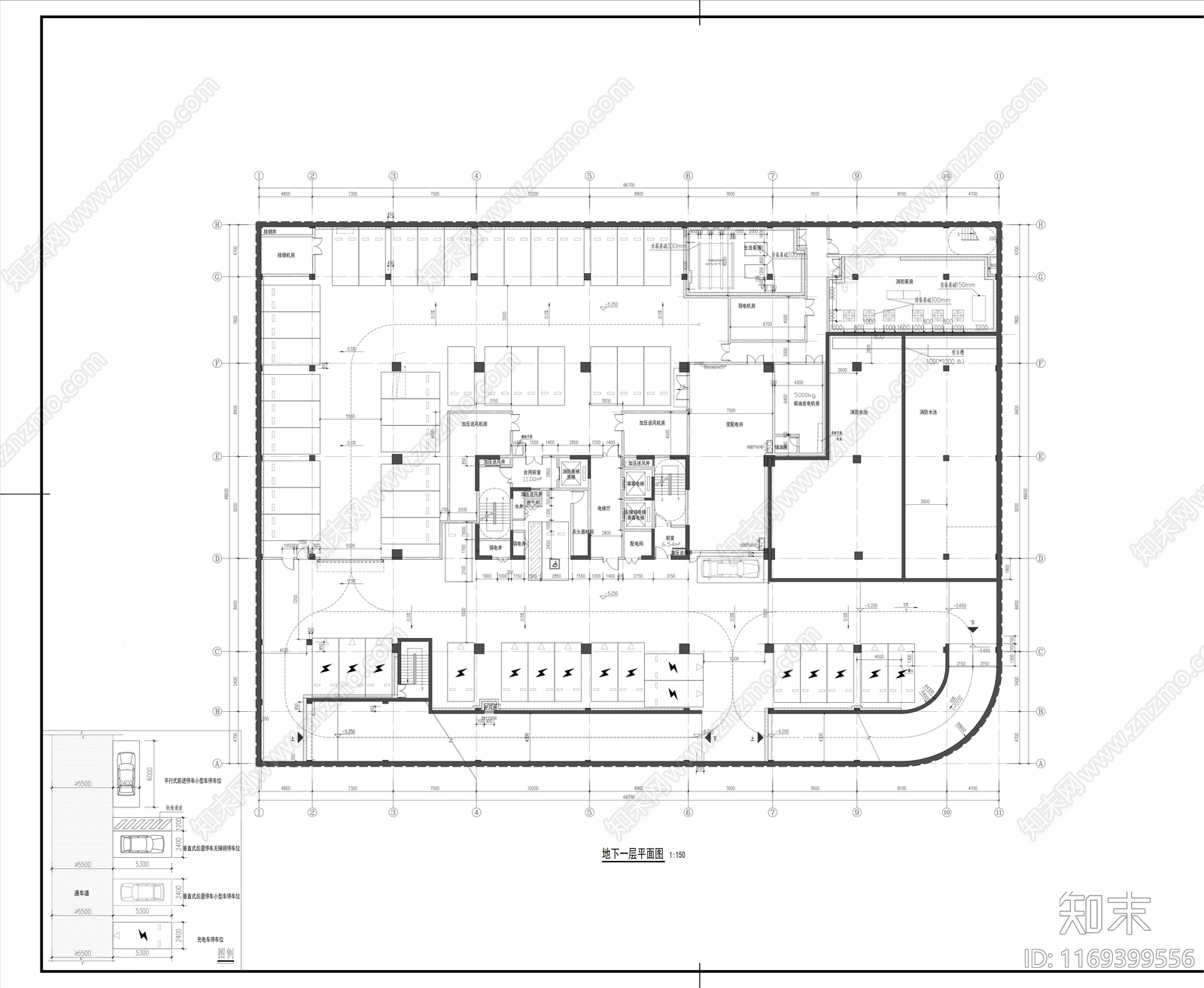 现代办公楼建筑cad施工图下载【ID:1169399556】