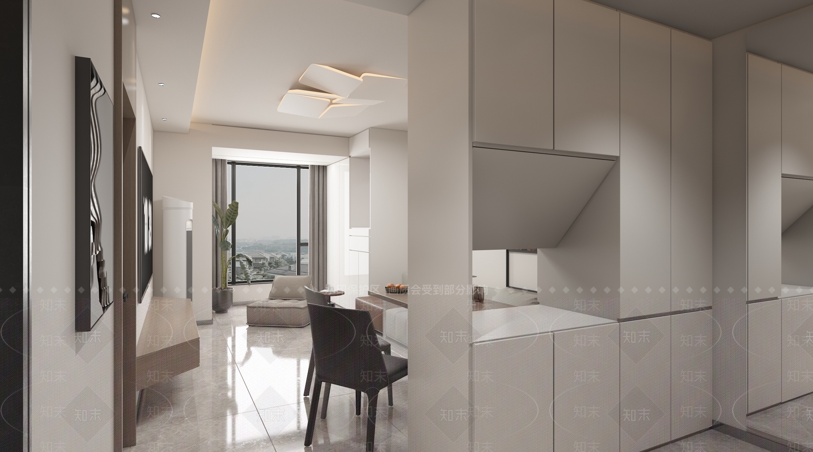 现代走廊3D模型下载【ID:1214709561】