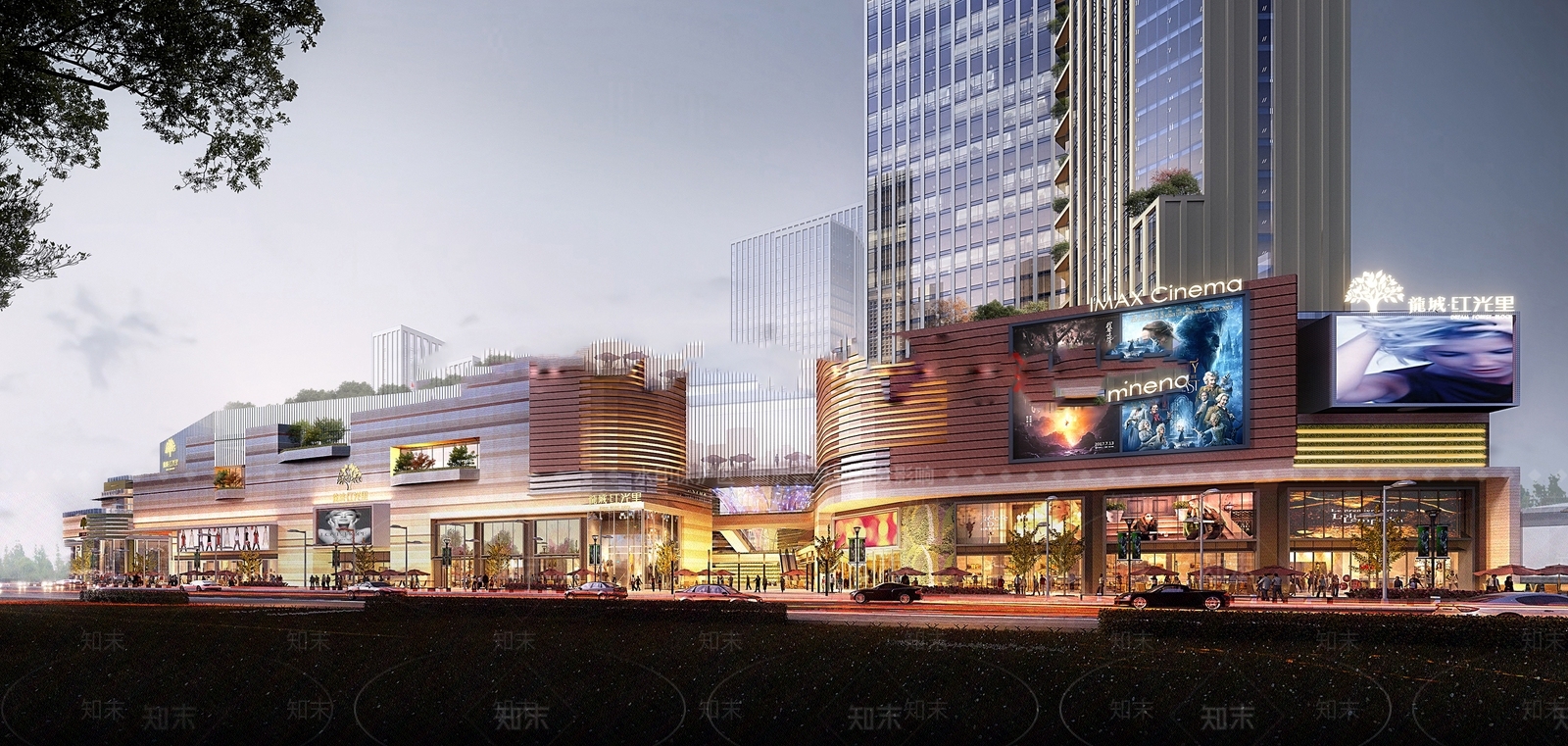 现代商场建筑SU模型下载【ID:1169406543】