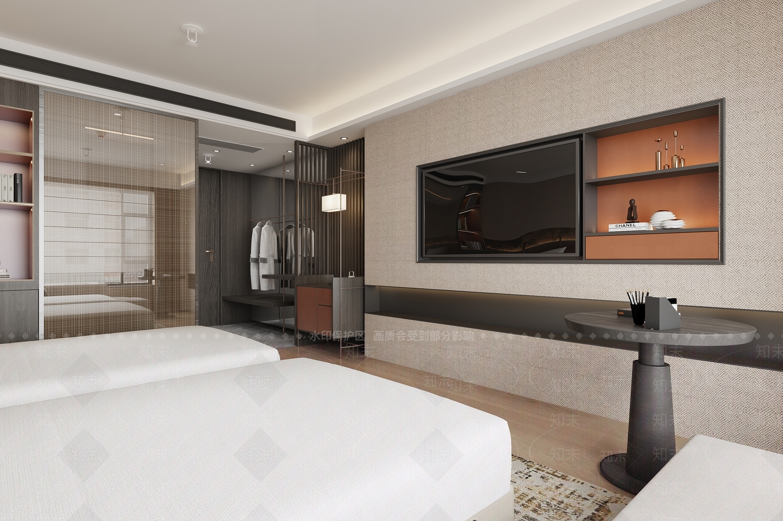 衣帽间储物柜衣柜3D模型下载【ID:1227504383】