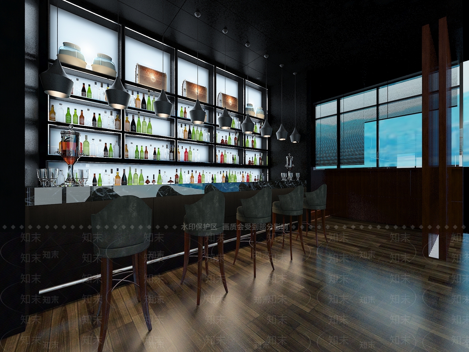 现代酒吧3D模型下载【ID:1169419323】