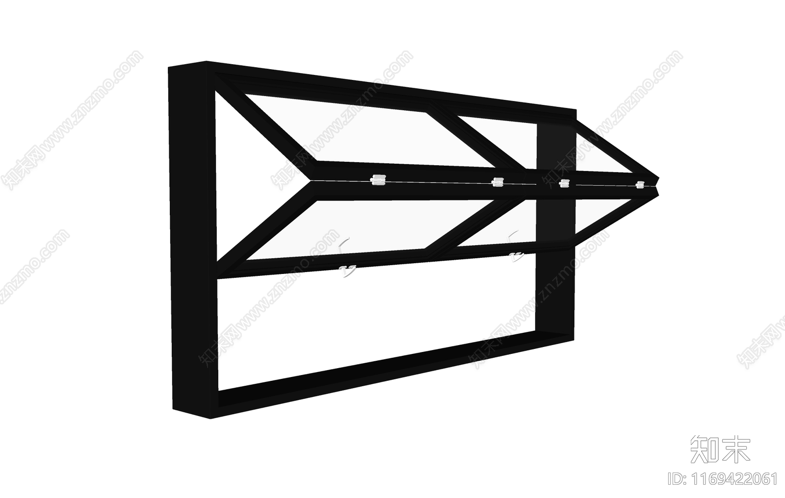 现代新中式折叠窗SU模型下载【ID:1169422061】