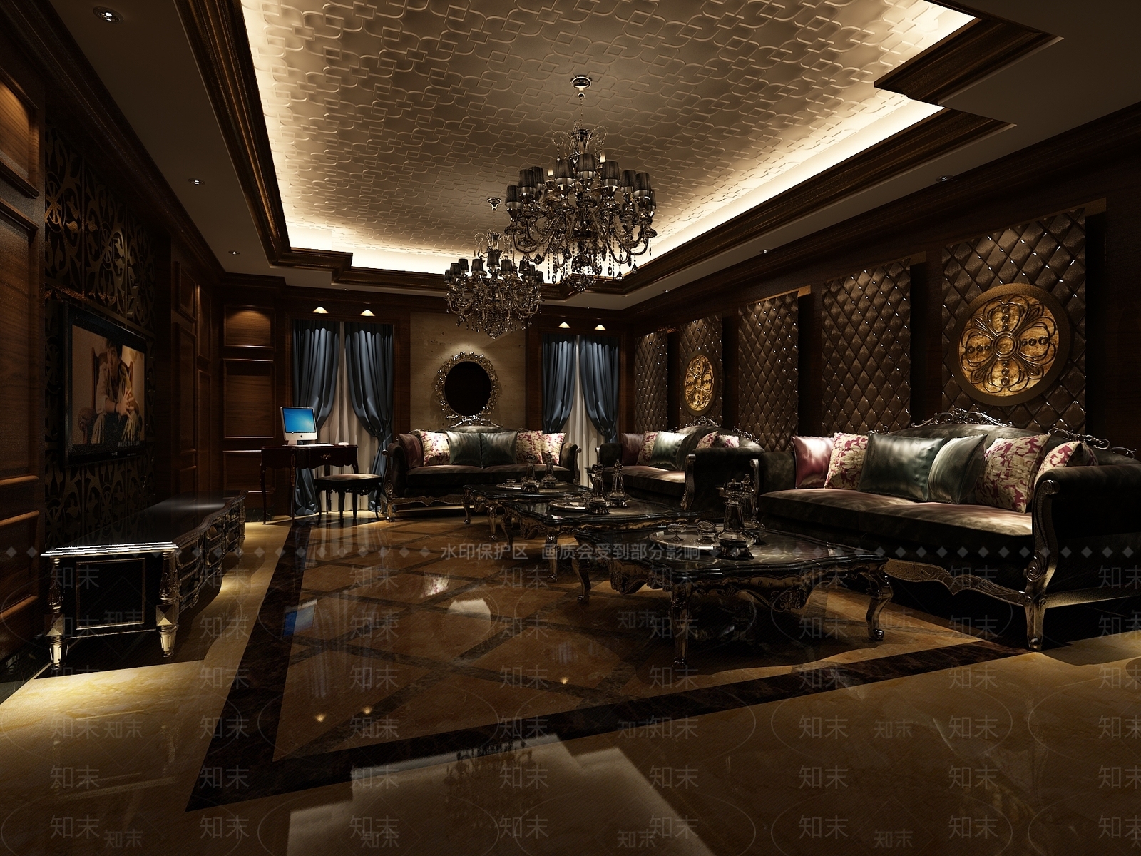 欧式KTV3D模型下载【ID:1169426345】