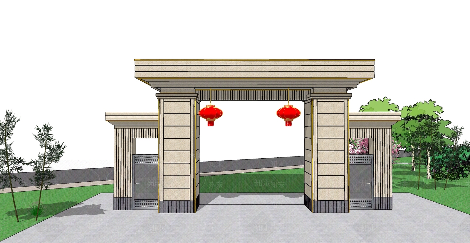 现代简模规划SU模型下载【ID:1169430115】