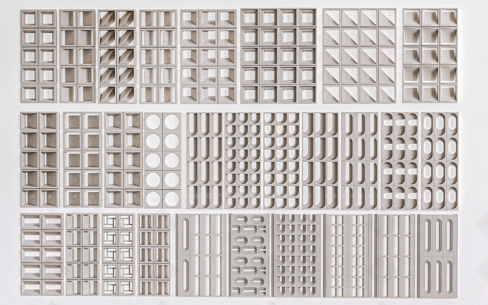 现代景墙3D模型下载【ID:1169430949】