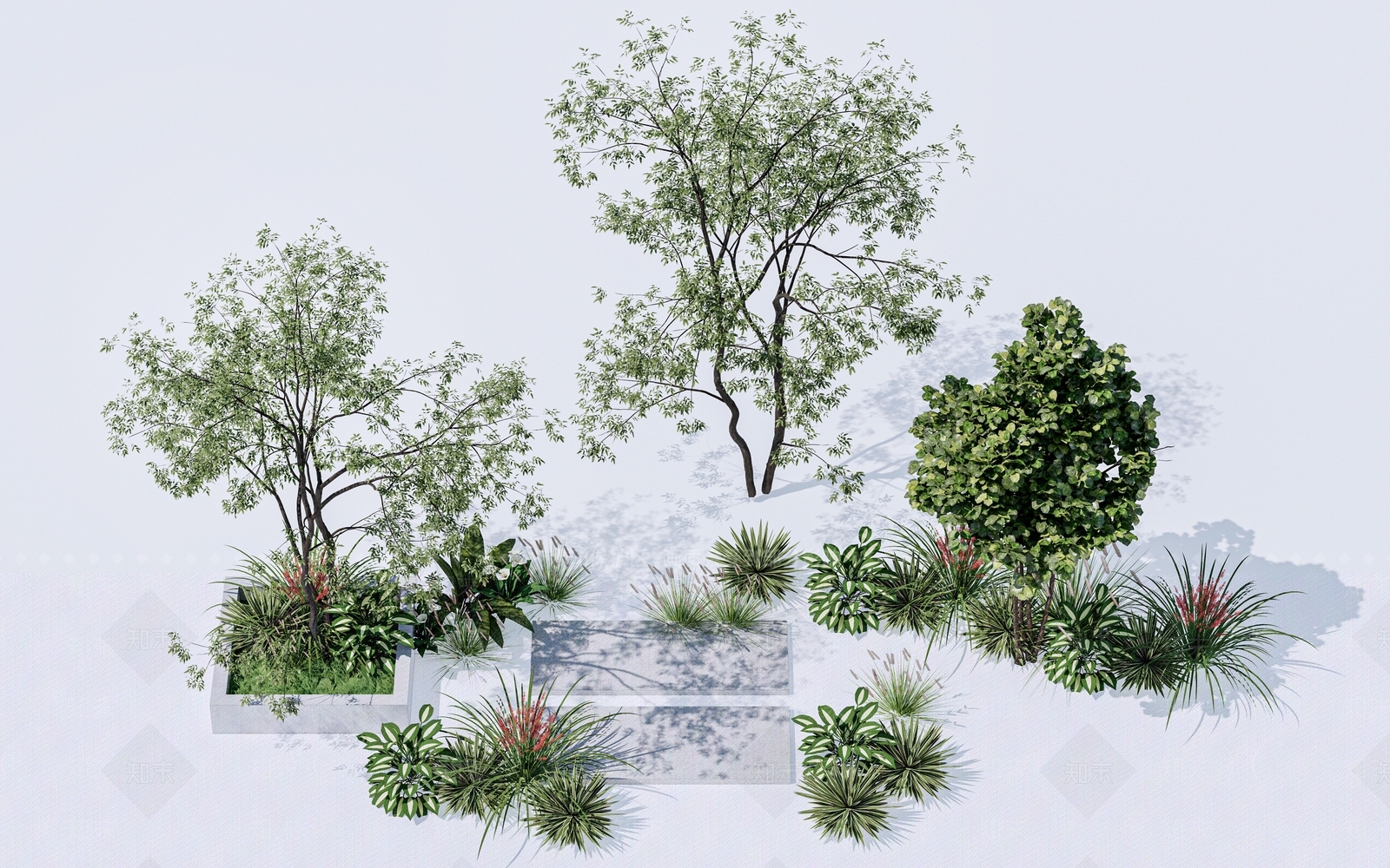 植物堆3D模型下载【ID:1169431037】