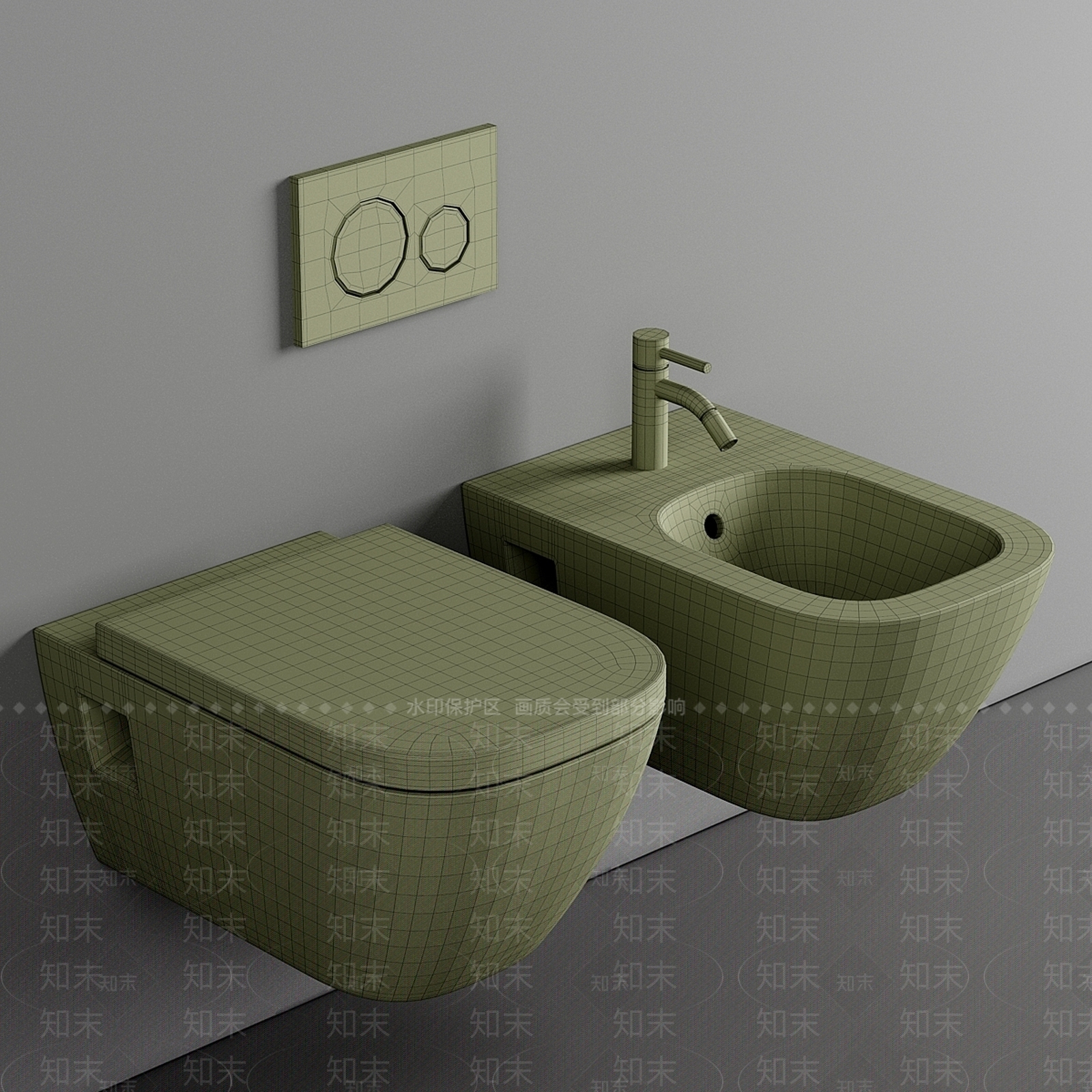 马桶3D模型下载【ID:1169431154】
