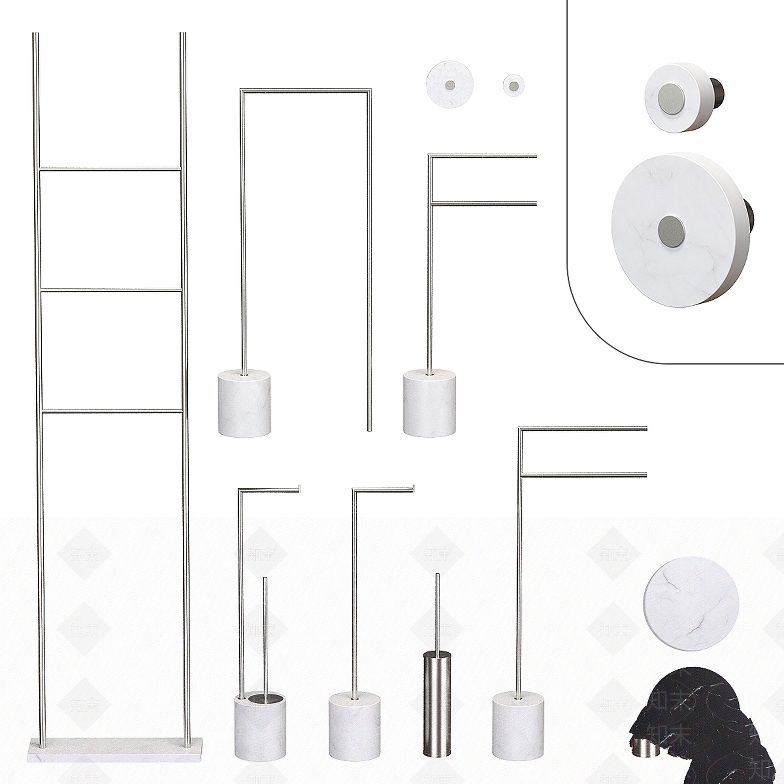 洗浴用品3D模型下载【ID:1169432203】