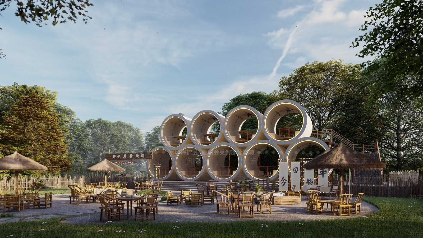 现代风格建筑SU模型下载【ID:1169434898】