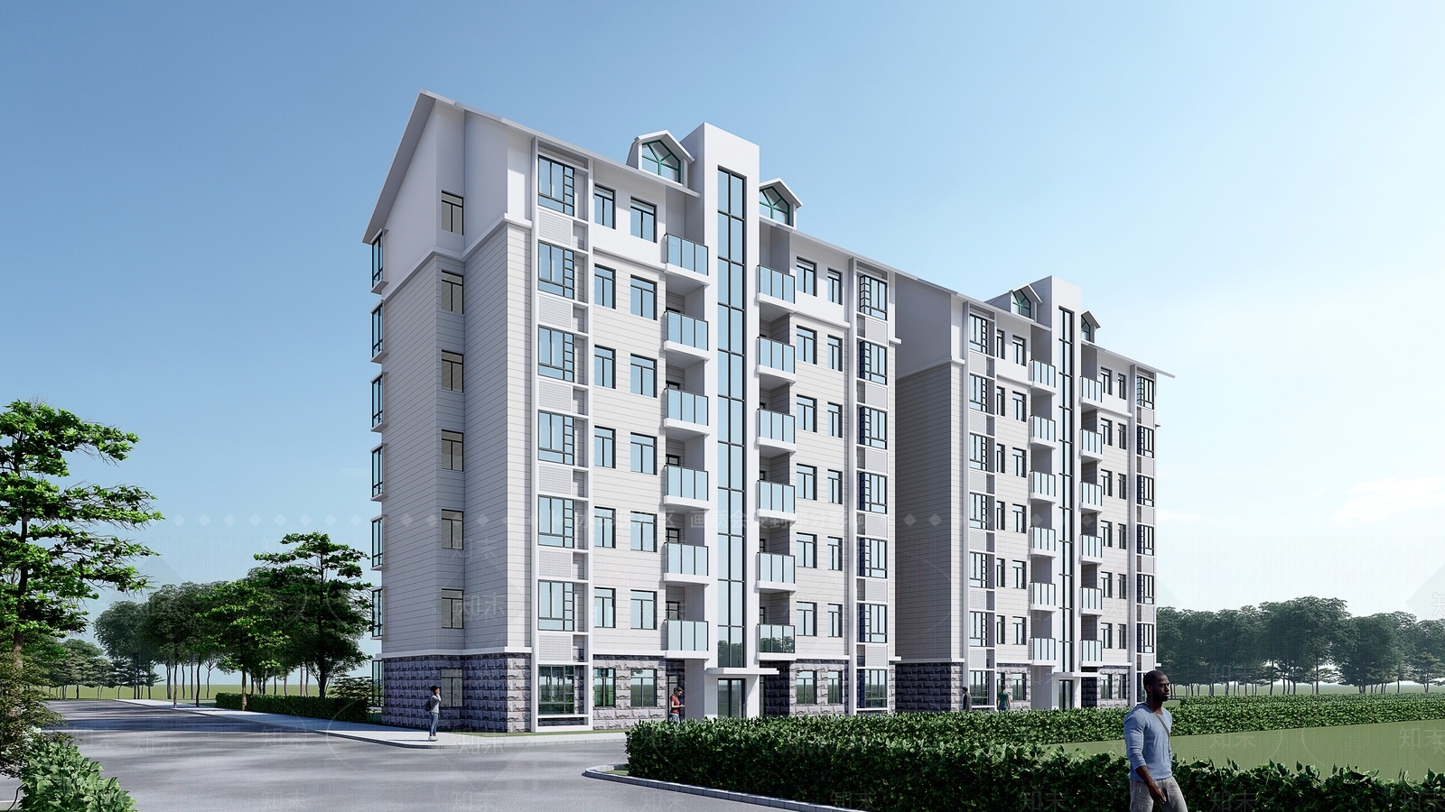 新中式多层住宅SU模型下载【ID:1169437759】
