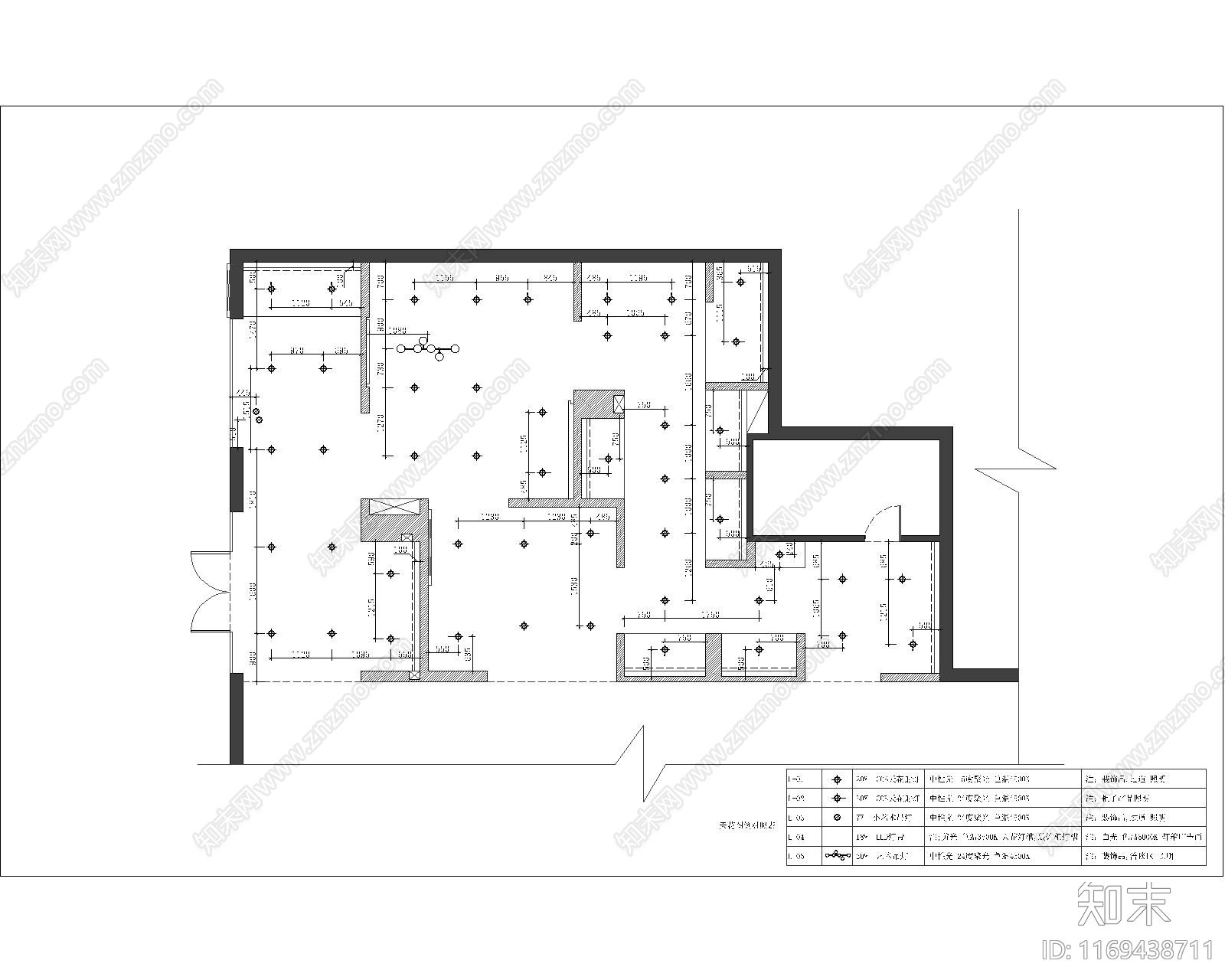 现代其他商业空间cad施工图下载【ID:1169438711】