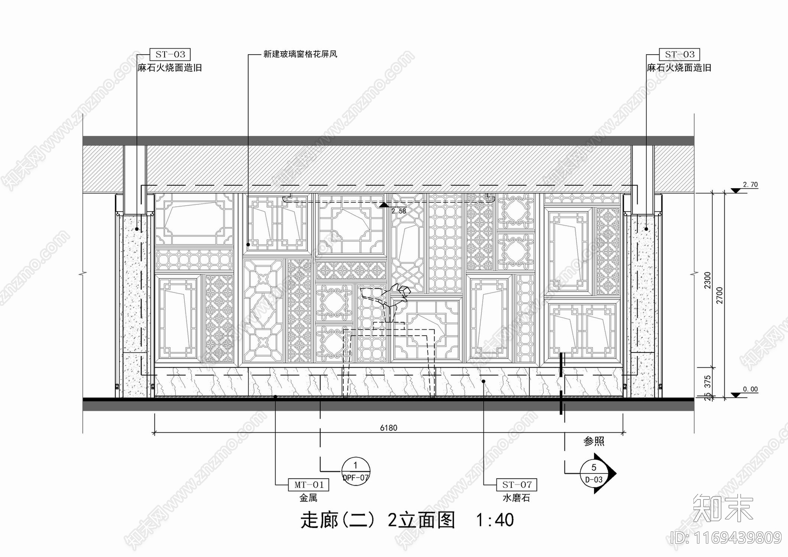 新中式中餐厅cad施工图下载【ID:1169439809】