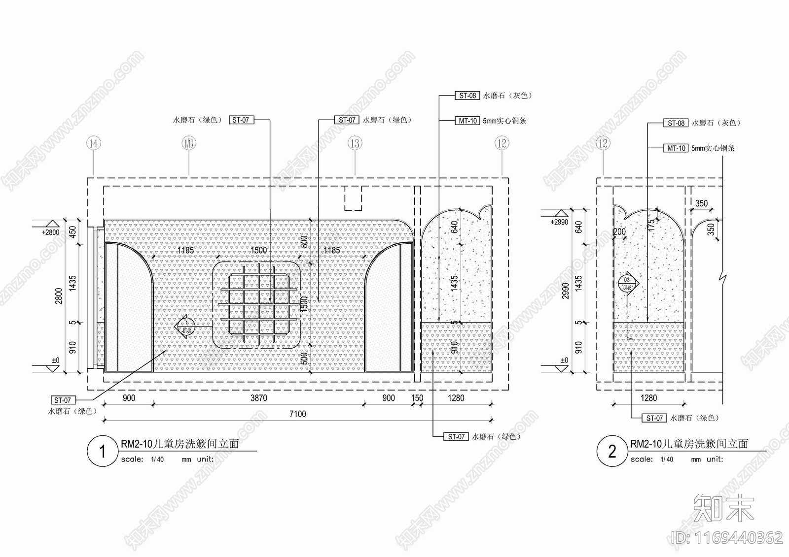 现代儿童房施工图下载【ID:1169440362】