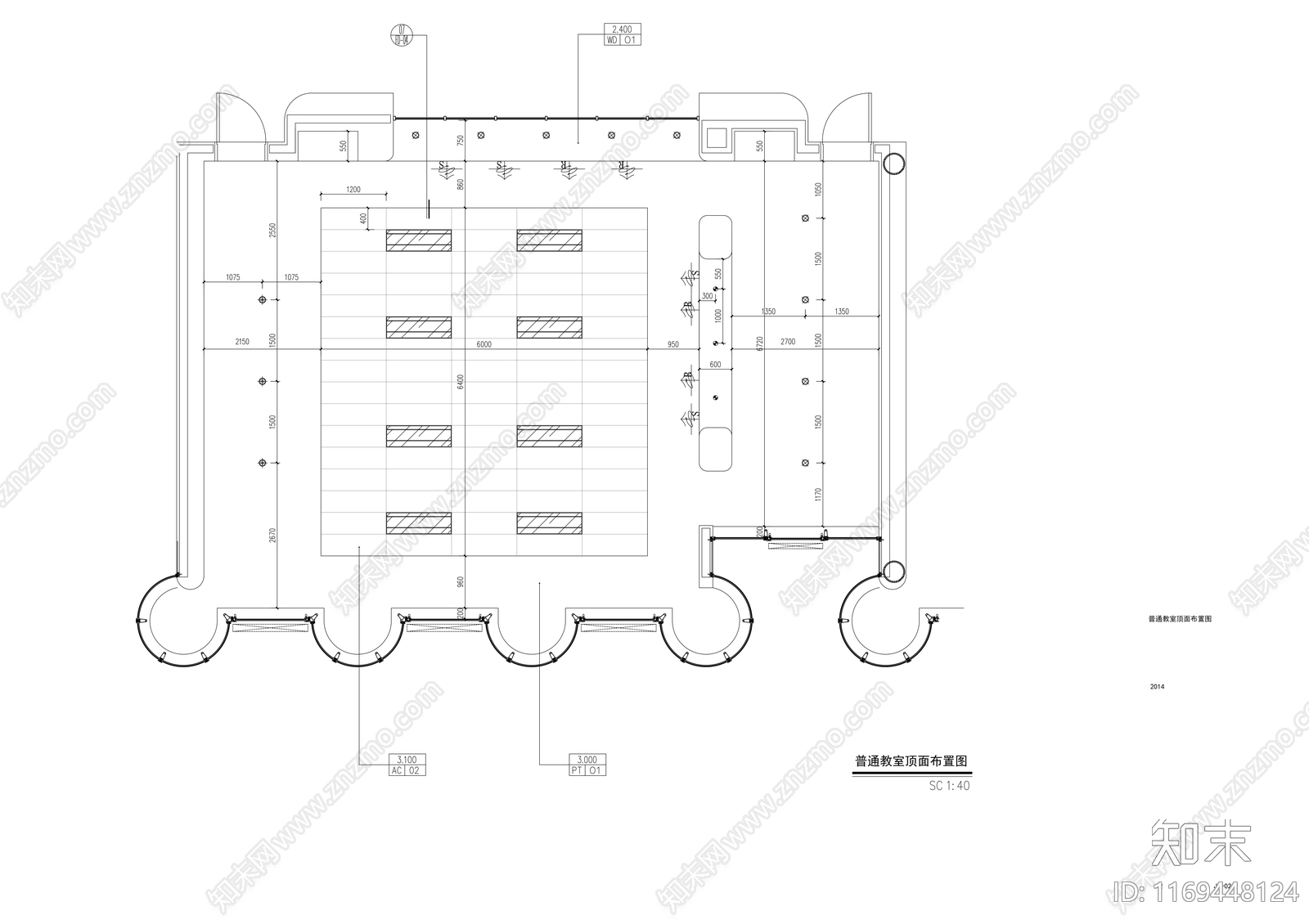 现代学校cad施工图下载【ID:1169448124】