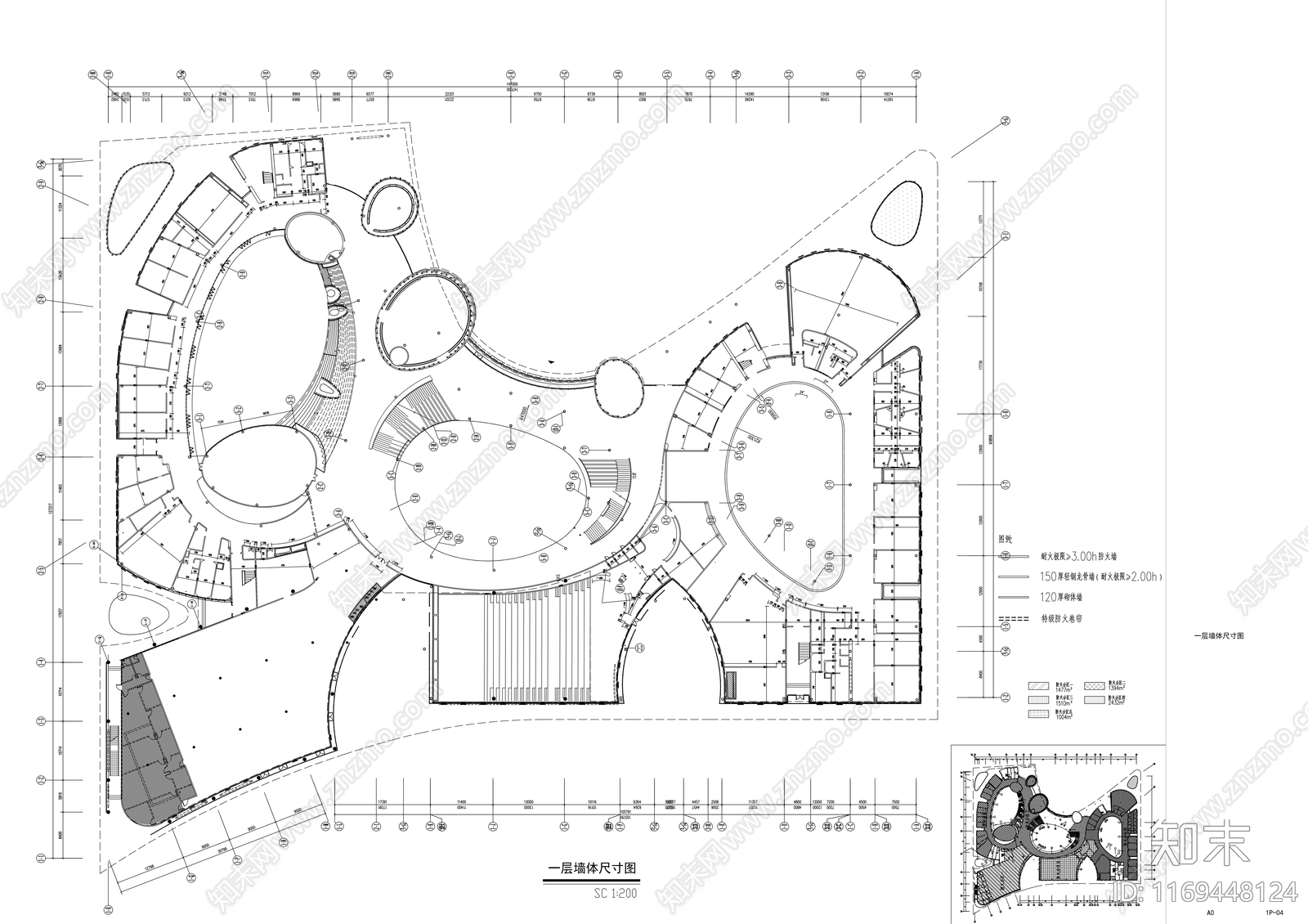 现代学校cad施工图下载【ID:1169448124】