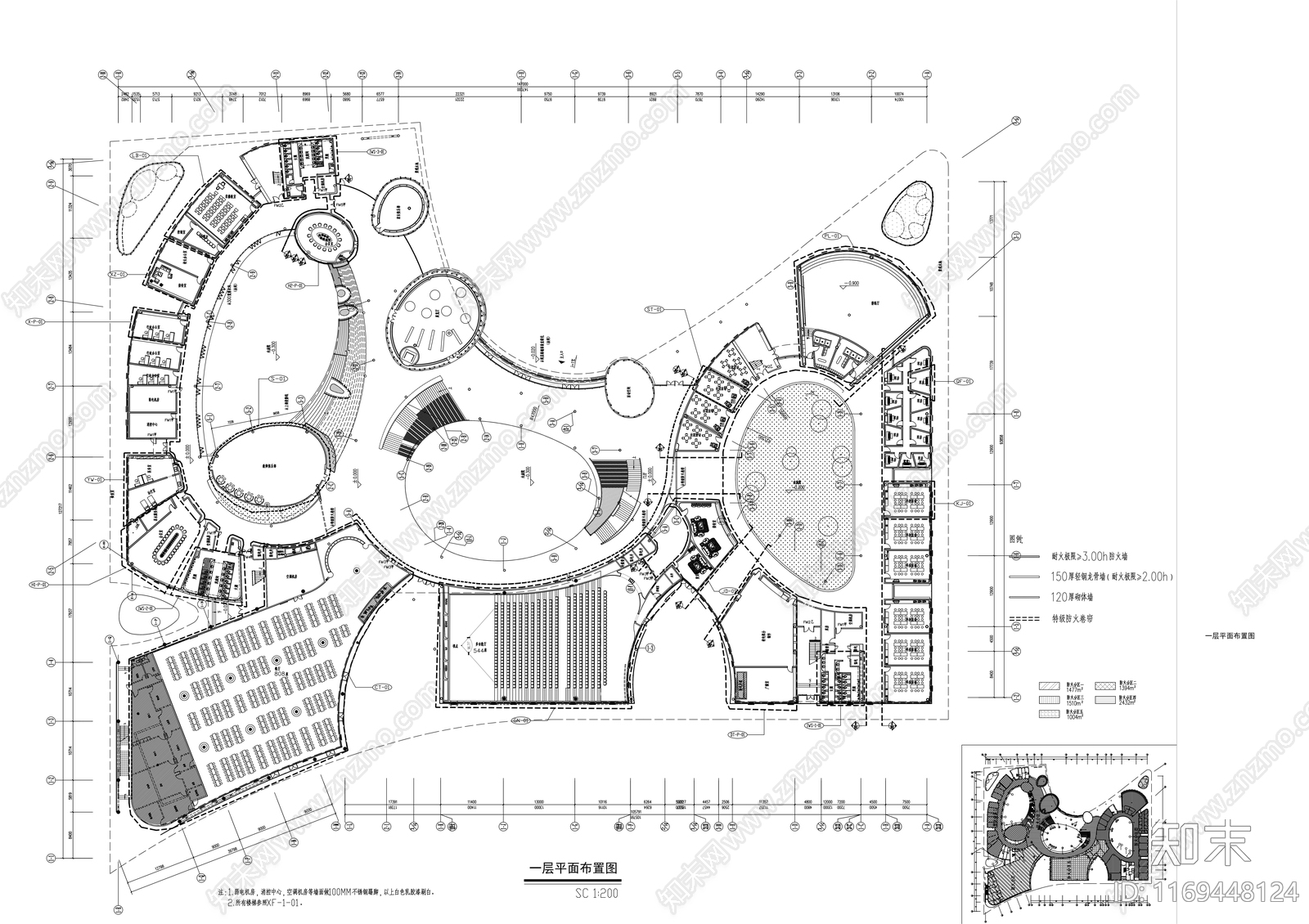 现代学校cad施工图下载【ID:1169448124】