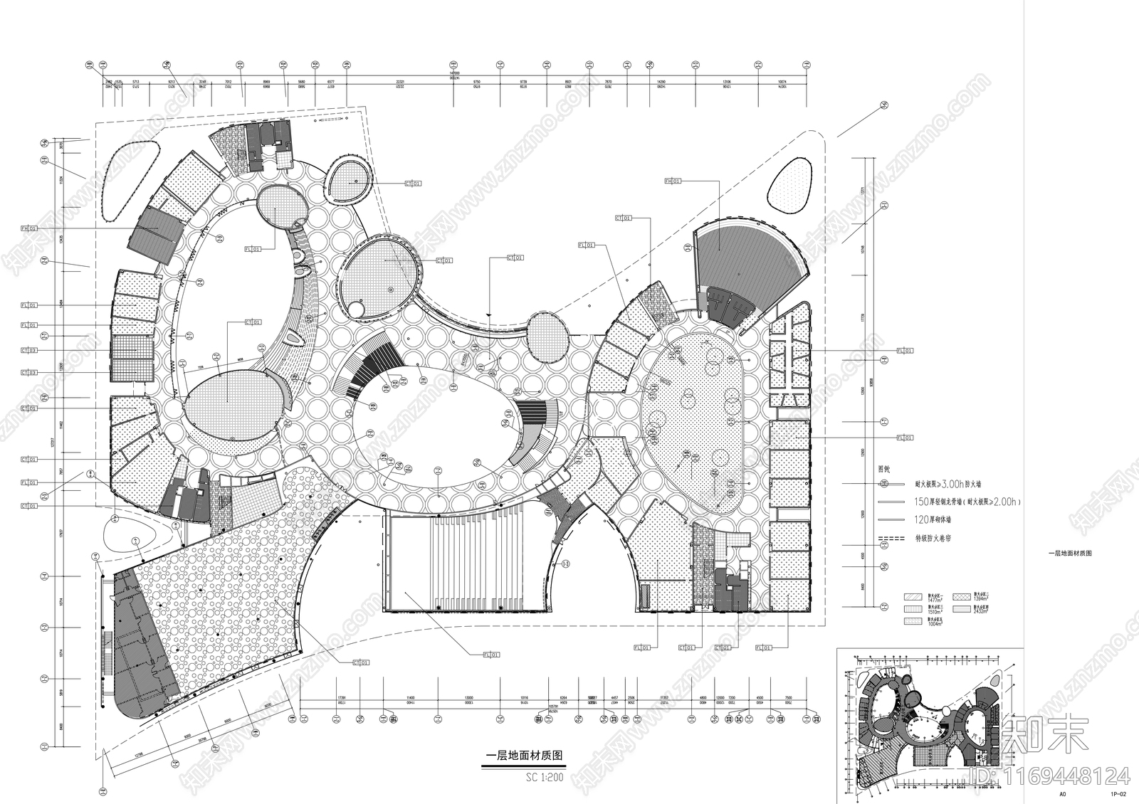 现代学校cad施工图下载【ID:1169448124】