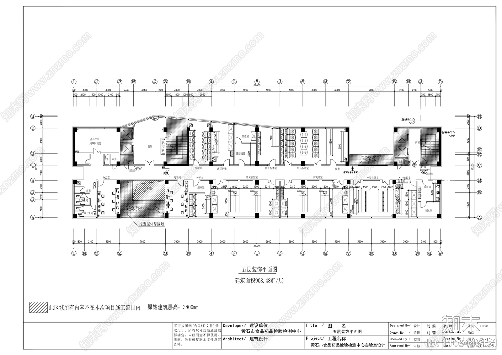 现代整体办公空间cad施工图下载【ID:1169449151】