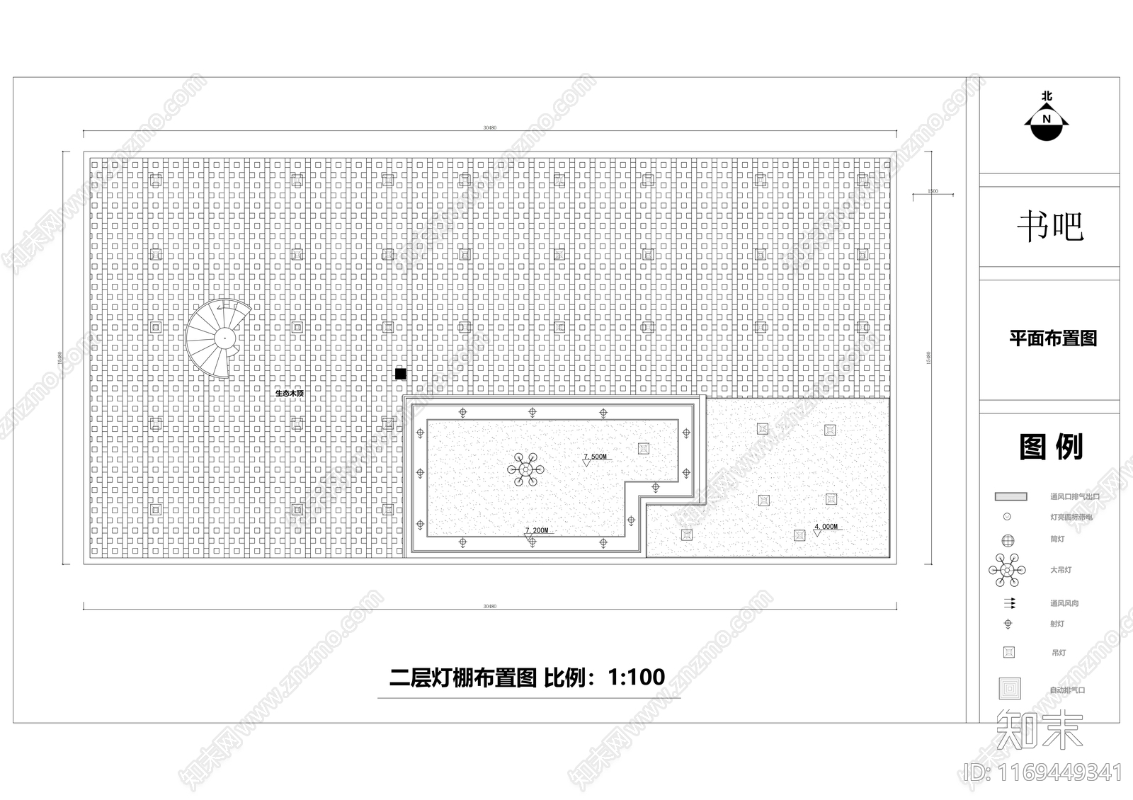 现代其他休闲娱乐空间cad施工图下载【ID:1169449341】